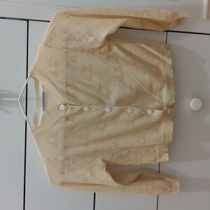 Cherry print cardigan